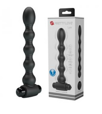 Pretty Love Vibrating Bullet Anal Toy "Lynn" Black