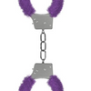 Ouch! Beginners Handcuffs Furry Purple