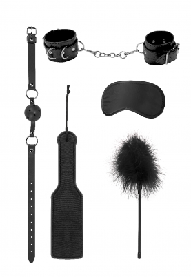 Ouch Black and White - Introductory Bondage Kit Black #4 Black