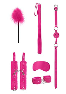Ouch Black and White - Beginners Bondage Kit Pink
