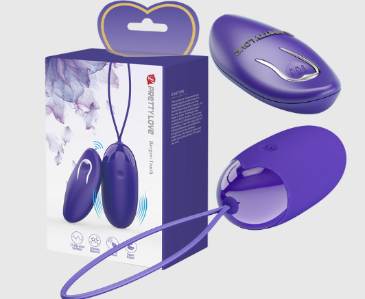 Pretty Love Wireless control egg, 12-function vibration, Silicone, USB rechargeable.