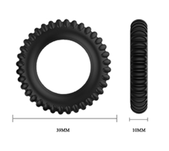 Pretty Love Titan 3pk Cock Rings Black