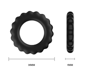 Pretty Love Titan 3pk Cock Rings Black