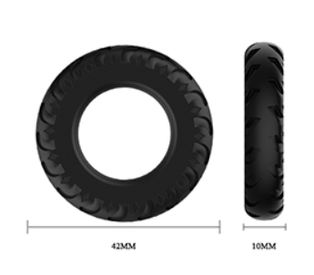Pretty Love Titan 3pk Cock Rings Black