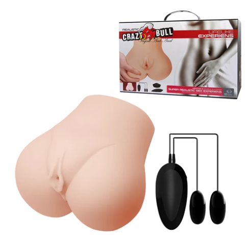 Crazy Bull Vagina & Anal Masturbator Flesh 300mmx185mm