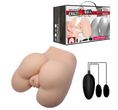 Crazy Bull Vagina & Anal Masturbator Flesh 185mm x 185mm