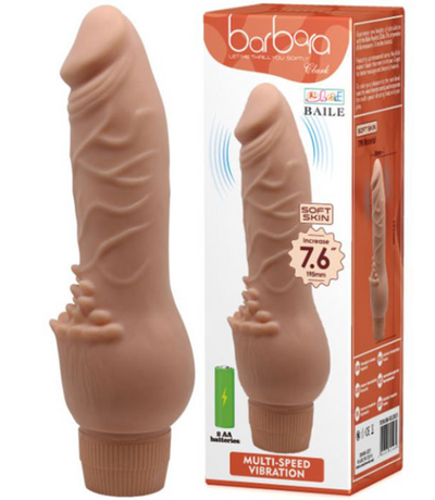 Barbara - Realistic Vibrating Dildo 7.6 inch wide