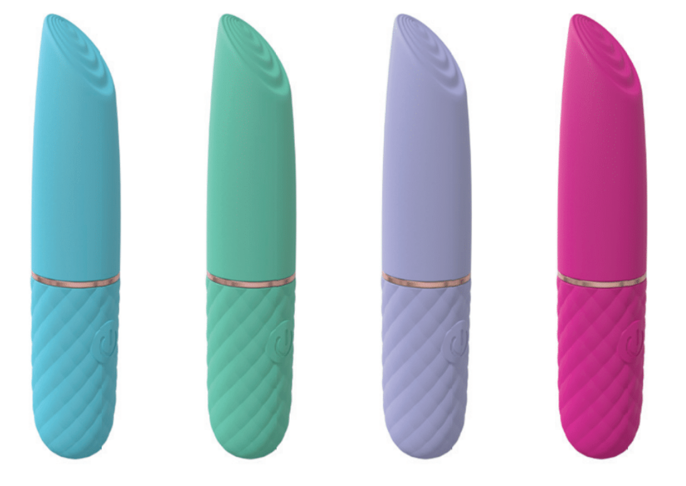 LoveLine - Beso - 10 Speed Vibrating Mini-Lipstick - 
Silicone - Rechargeable - Waterproof - Blue
