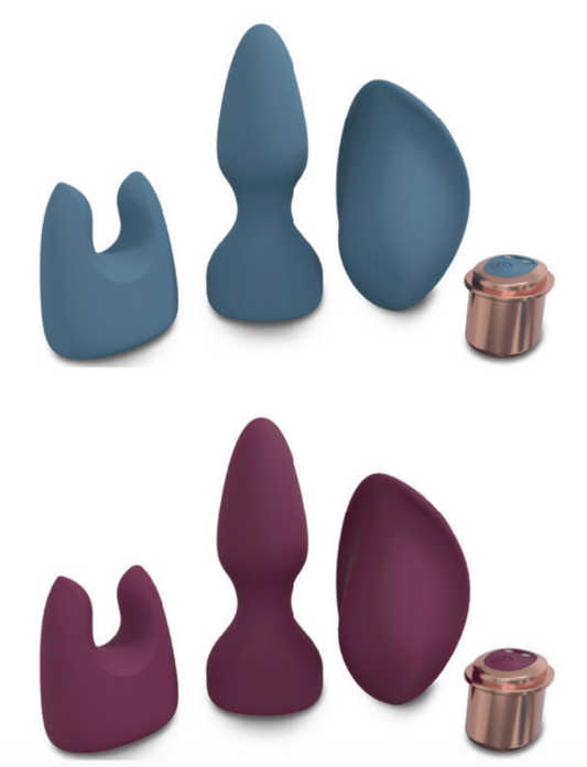 LoveLine - Ultimate Kit - 10 Speed - Silicone - 
Rechargeable - Waterproof - Blue/Grey