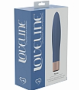 LoveLine - Fame - 10 Speed Mini-Vibe - Silicone -  Rechargeable - Waterproof - Blue/Grey