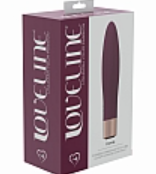 LoveLine - Fame - 10 Speed Mini-Vibe - Silicone - 
Rechargeable - Waterproof – Burgundy