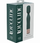 LoveLine - Glamour - 10 Speed Mini-Wand - Silicone - 
Rechargeable - Waterproof - Forest Green