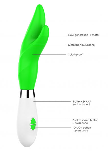 Luminous Athos - Ultra Soft Silicone - 10 Speeds - Green