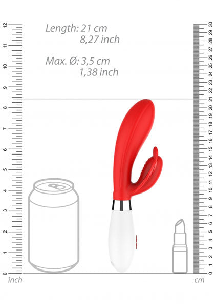 Luminous Alexios - Ultra Soft Silicone - 10 Speeds - Red