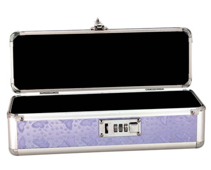 Lockable Vibrator Case - The Toy Chest - Medium - Purple