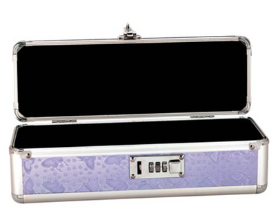 Lockable Vibrator Case - The Toy Chest - Medium - Purple