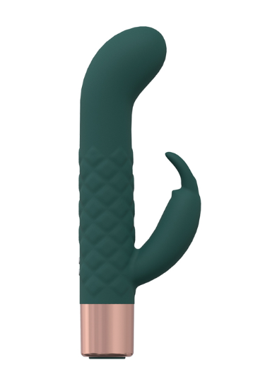 LoveLine - Devotion - 10 Speed Mini-Rabbit - Silicone - 
Rechargeable - Waterproof - Forest Green