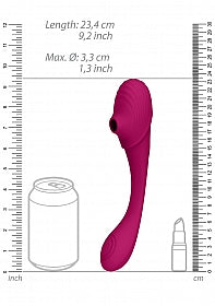 Vive Mirai-Double Ended Pulse Wave & Air Wave Bendable Vibrator