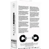 OUCH Black and White - Beginner's Furry Hand Cuffs - With Quick-Release Button
