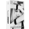 Ouch Black and White - Pleasure Furry Wrist Cuffs - With Quick-Release Button
