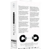 Ouch Black and White - Velcro Hand or Ankle Cuffs - With Adjustable Straps