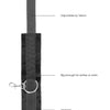 Ouch Black and White - Velcro Hand or Ankle Cuffs - With Adjustable Straps