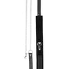 Ouch Black and White - Velcro Collar With Leash And Hand Cuffs - With Adjustable Straps