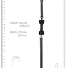 Ouch Black and White - Silicone Bone Gag - With Adjustable Bonded Leather Straps