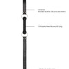 Ouch Black and White - Silicone Bit Gag - With Adjustable Bonded Leather Straps