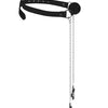 OUCH Black and White - Breathable Ball Gag With Nipple Clamps