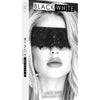 Ouch Black and White - Lace Mask - With Elastic Straps
