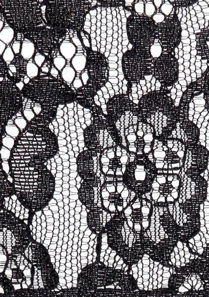 Ouch Black and White - Lace Mask - With Elastic Straps