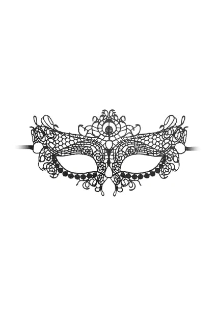Ouch Black and White - Lace Eye-Mask - Queen