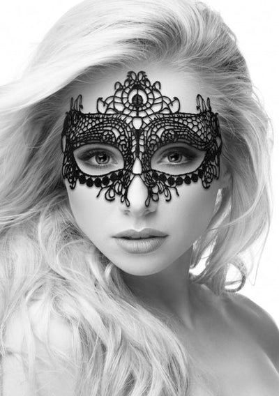 Ouch Black and White - Lace Eye-Mask - Queen