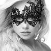 Ouch Black and White - Lace Eye-Mask - Royal