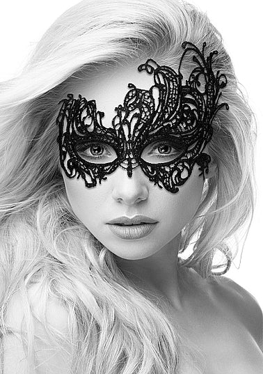 Ouch Black and White - Lace Eye-Mask - Royal