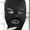 Ouch Black and White - Subversion Mask - With Open Mouth And Eye