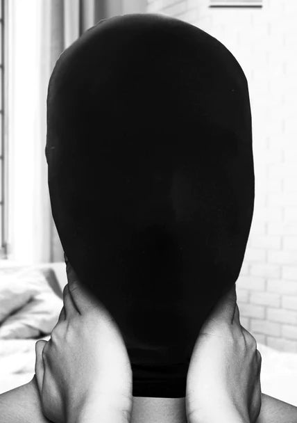 Ouch Black and White - Subjugation Mask - Allows Just A Hint Of Light