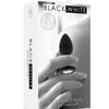 Ouch Black and White - Silicone Butt Plug with Removable Jewel