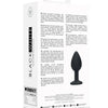 Ouch Black and White - Silicone Butt Plug with Removable Jewel
