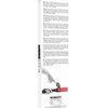 OUCH Black and White - Bonded Leather Paddle "Ouch"