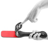 OUCH Black and White - Bonded Leather Paddle "Ouch"