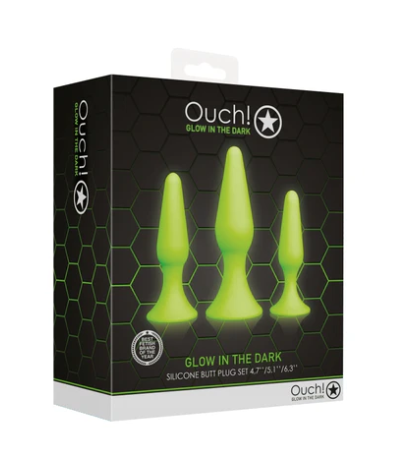 OUCH Glow in the Dark - Butt Plug Set