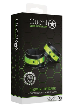 OUCH Glow in the Dark - Ankle Cuffs