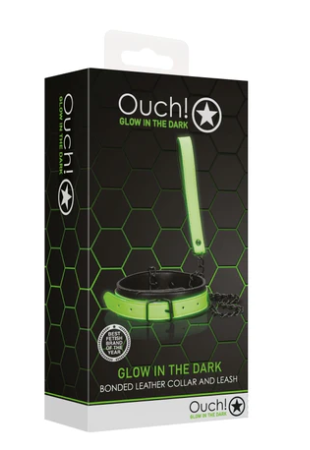 OUCH Glow in the Dark - Collar and Leash