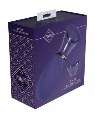 Pumped - Boost - Automatic - Silicone - Rechargeable Vulva & Breast Pump - Purple