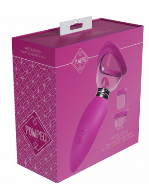 Pumped by Shots - Arousing - Automatic - Silicone - Rechargeable Vulva, Clitoral, Nipple & Breast - Pink