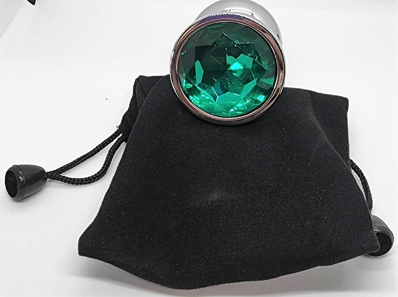 Plug Large Dark Green Gem