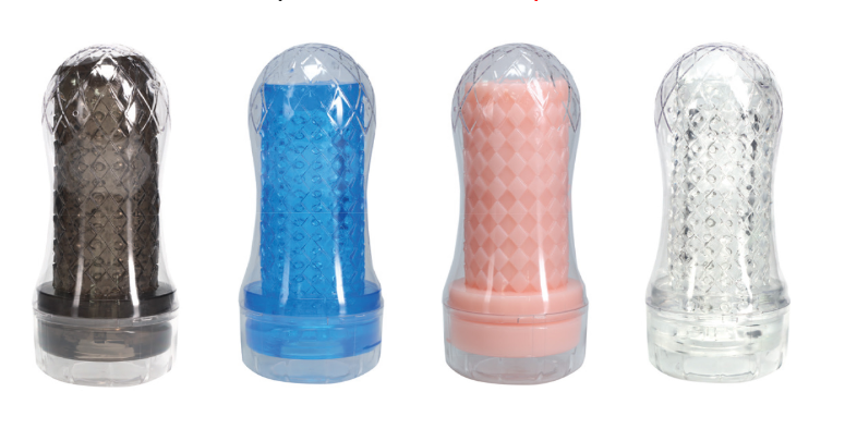 Easy Rider - Clear Rounded Case - Black - Masturbator