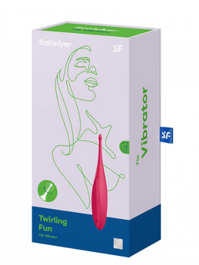 Satisfyer Twirling Fun Tip Vibrator - Magenta